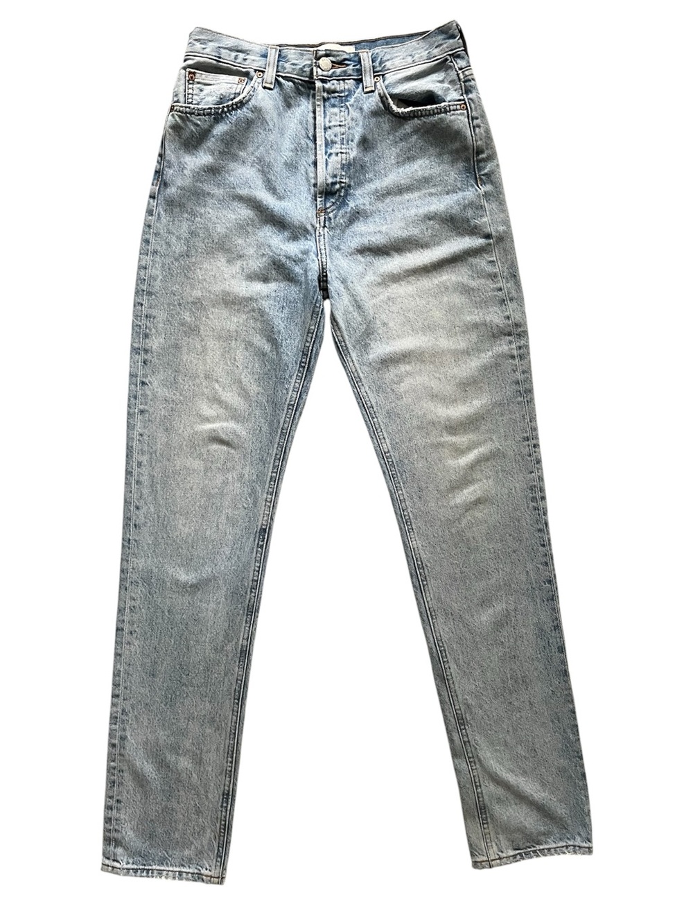 Aritzia Denim Forum Nina Stovepipe Straight Jeans Tall Long High Waisted